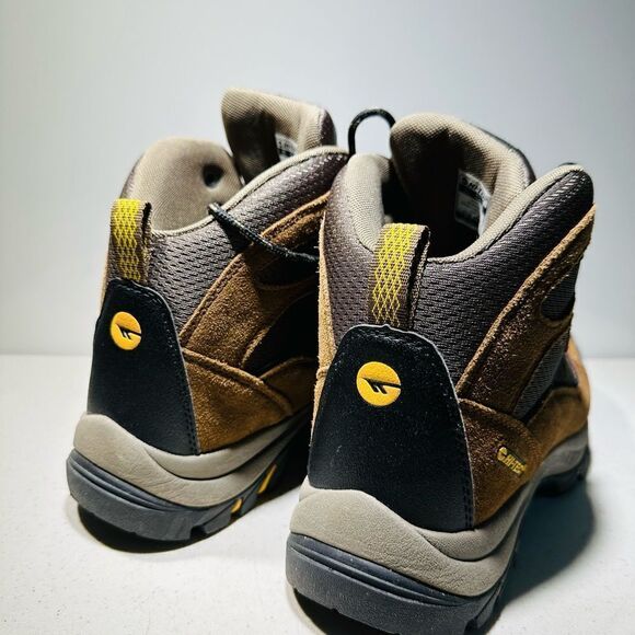 HI-TEC Men's Skamania Mid Waterproof Hiking Boots 10,5  Brown Gold 7198 - Picture 4 of 7